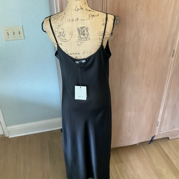 NWT All Saints Hadley Slip Midi Dress - Picture 15 of 16